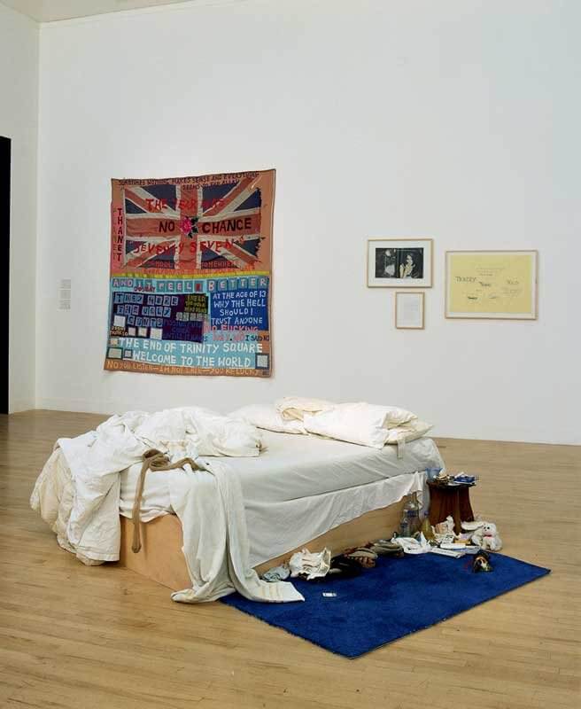 English language school talks art Tracey Emin My Bed