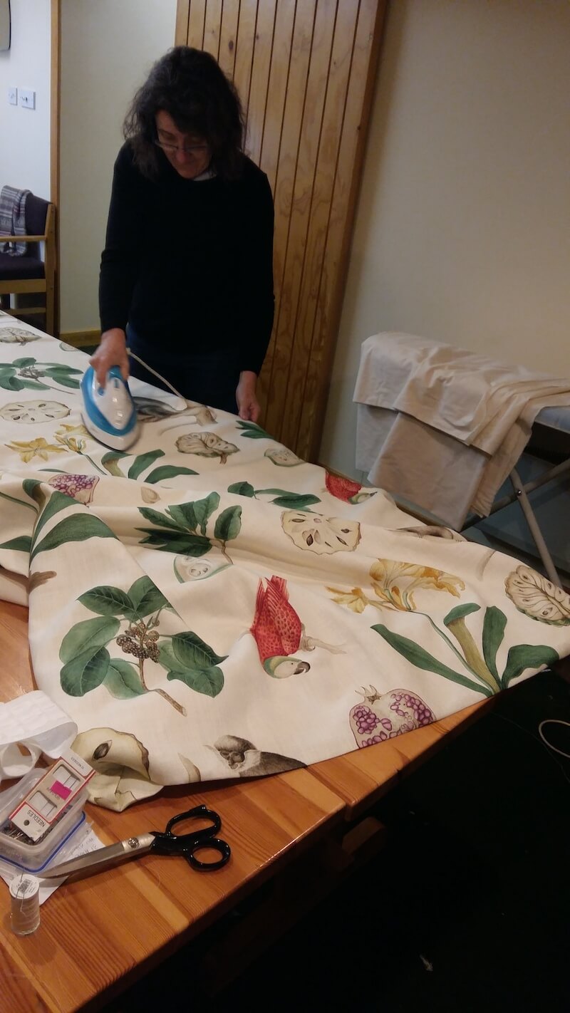 making curtains