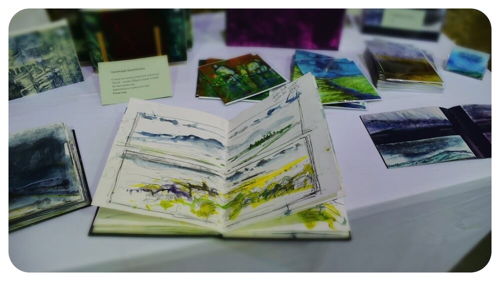 Sketchbooks |Libby Scott Paints Up a Storm | The Bield | Perthshire Artists POS