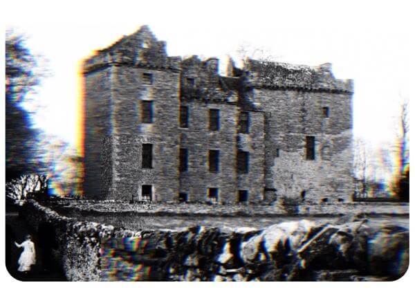 Huntingtower castle Perthshire Black and White