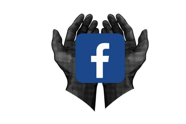 hands holding logo - facebook for ESL teacher links