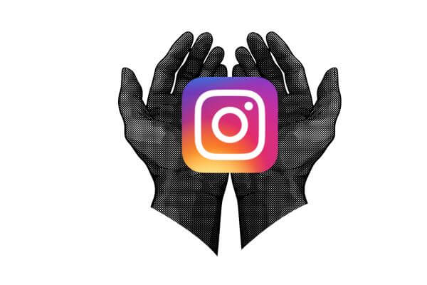 hands holding logo - instagram - for ESL teacher links