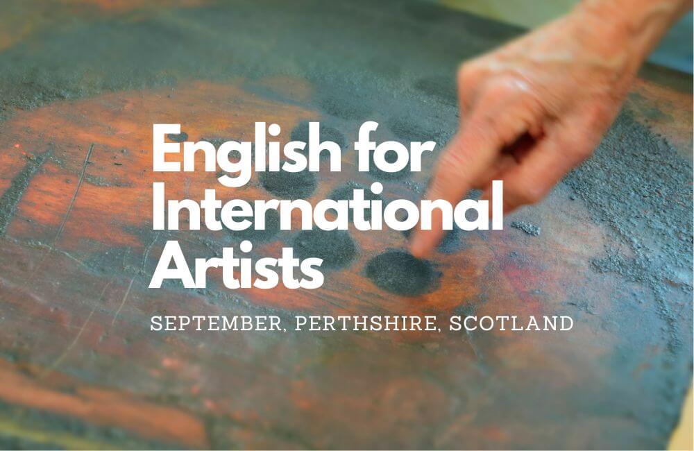 English for International artists month - blog cover