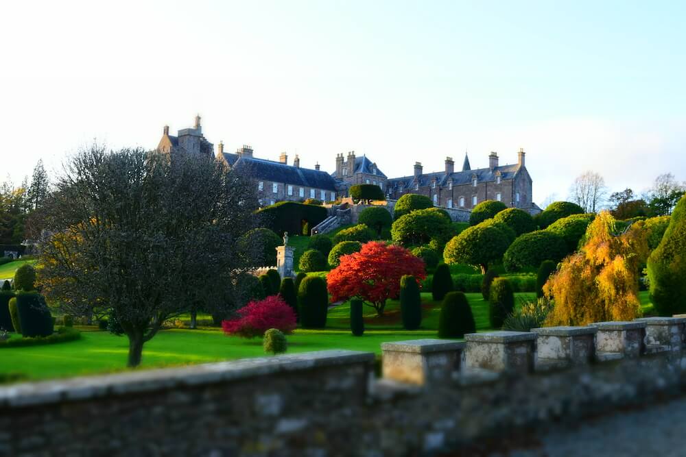 Drummond Castle Gardens in Autumn