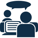 icon for talking - online English course