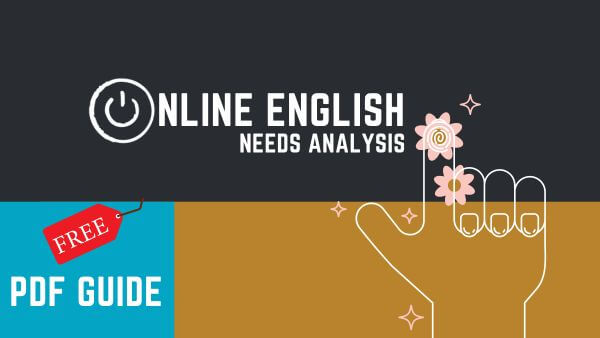 Online English needs analysis advert