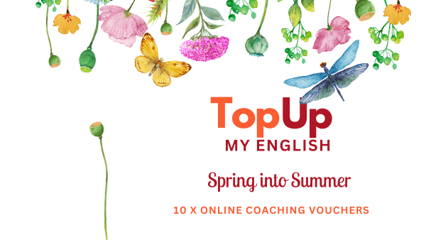 Top up my English online English voucher graphic