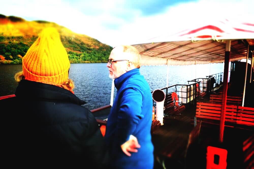 sir Walter Scott boat ride on Lock Katrine. Visit Scotland to learn English