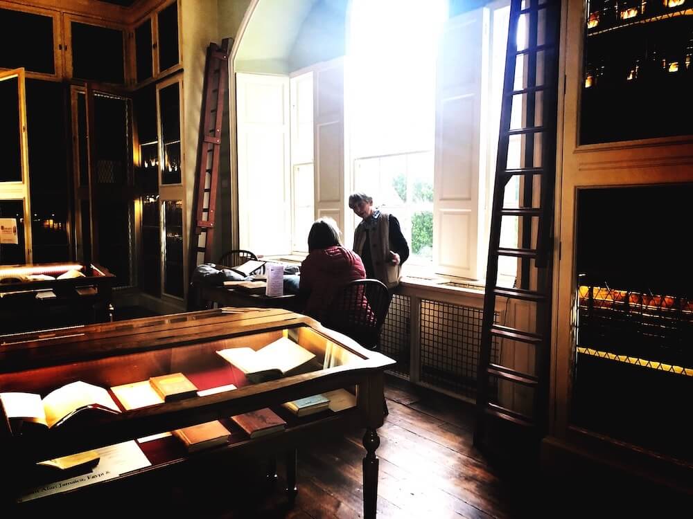 the reading room at innerpeffray library