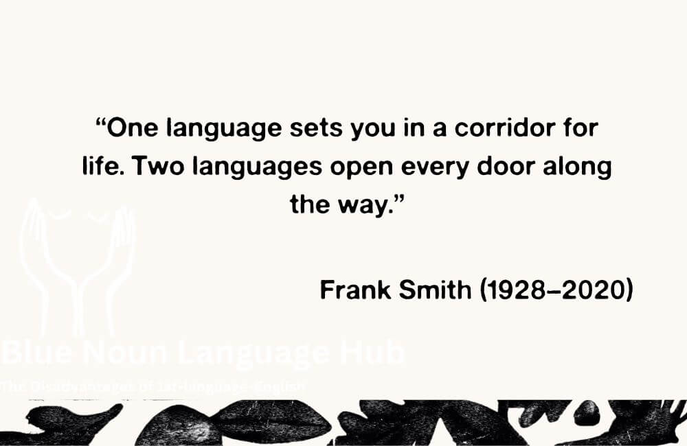 The Disadvantages of 1st-language-English slide quote