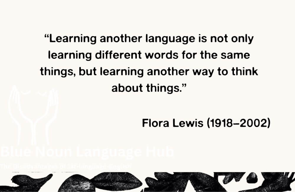 The Disadvantages of 1st-language-English slide quote