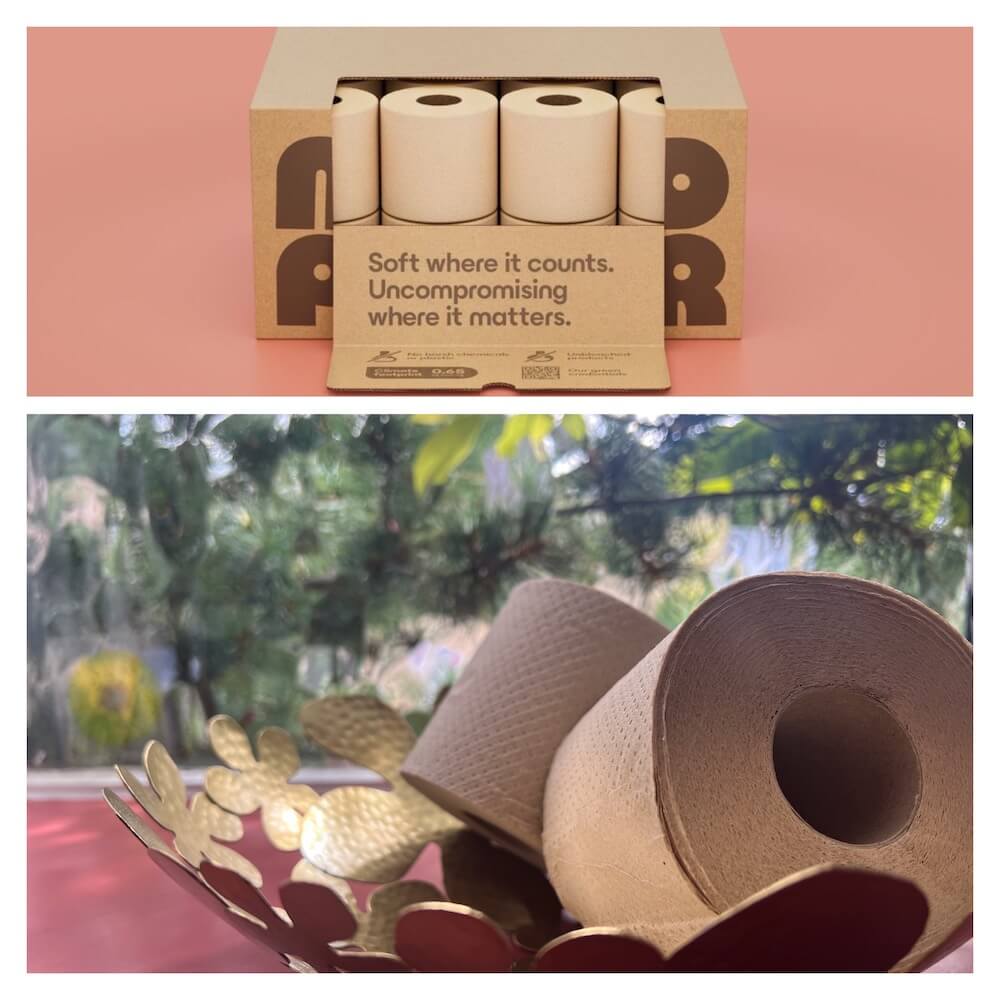 unbleached toilet roll for  sustainable tourism language holiday