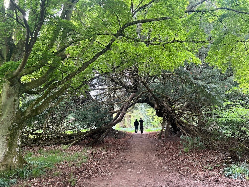 visiting castle gardens on a language school holiday in Scotland