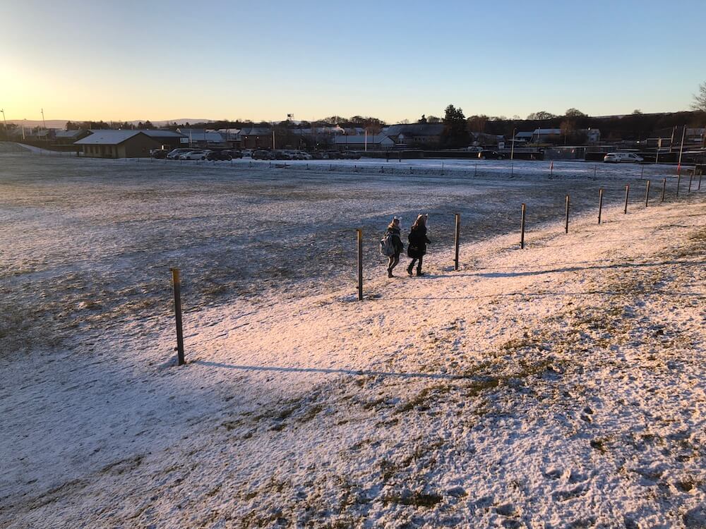 beautiful Crieff in winter with kids