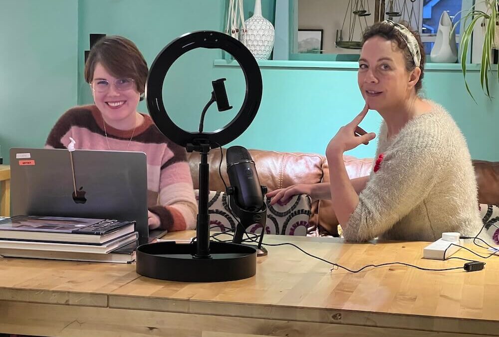 ESOL Teachers Ruth and Fiona meeting for the first English for disabilities workshop