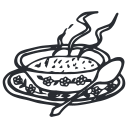 Scotch broth soup icon for Postcards from Scotland