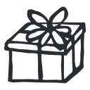 icon hand drawn present