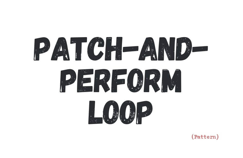 Patch-and-perform loop — a dictionary term for how English feels when it is repeatedly fixed just enough to perform, then avoided again.