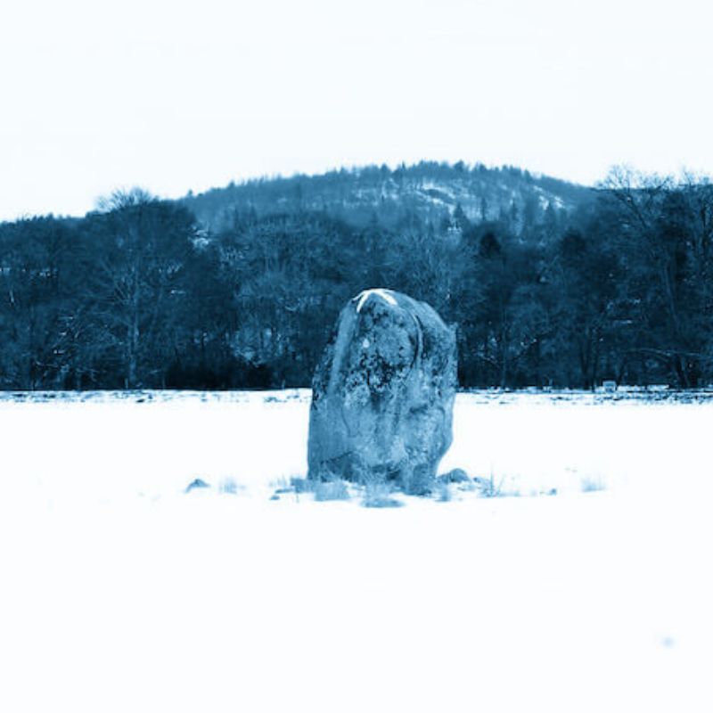 Crieff standing stone blue tint
