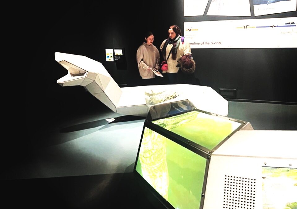 Giants exhibition at National Museum of Scotland giant snake sculpture for language course holiday with culture