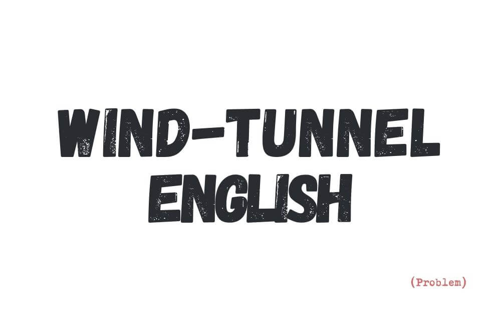 wind-tunnel English  a dictionary term for short, low-stakes moments that restore how English feels in fractured learning