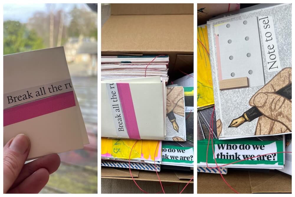 What is a zine - workshop photos as a collage