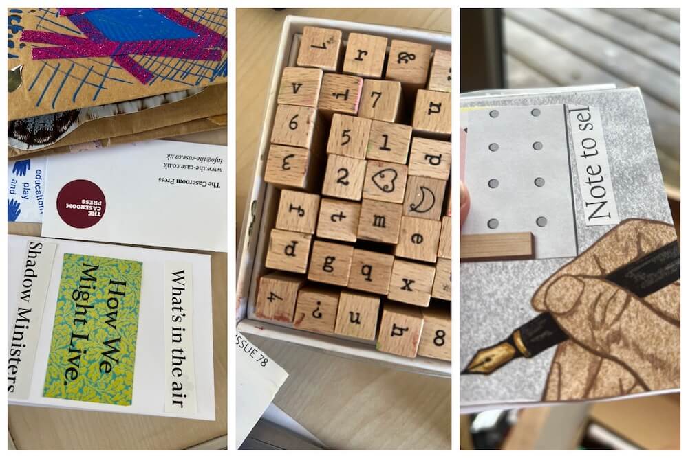 What is a zine - workshop photos as a collage