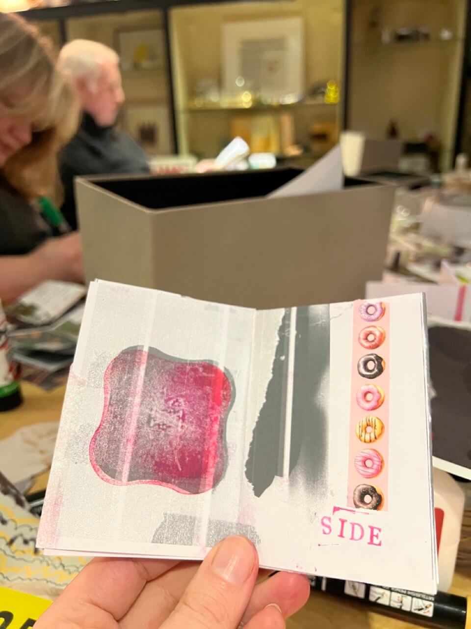 Zine making at Blue Noun zine workshop for things to do in Crieff