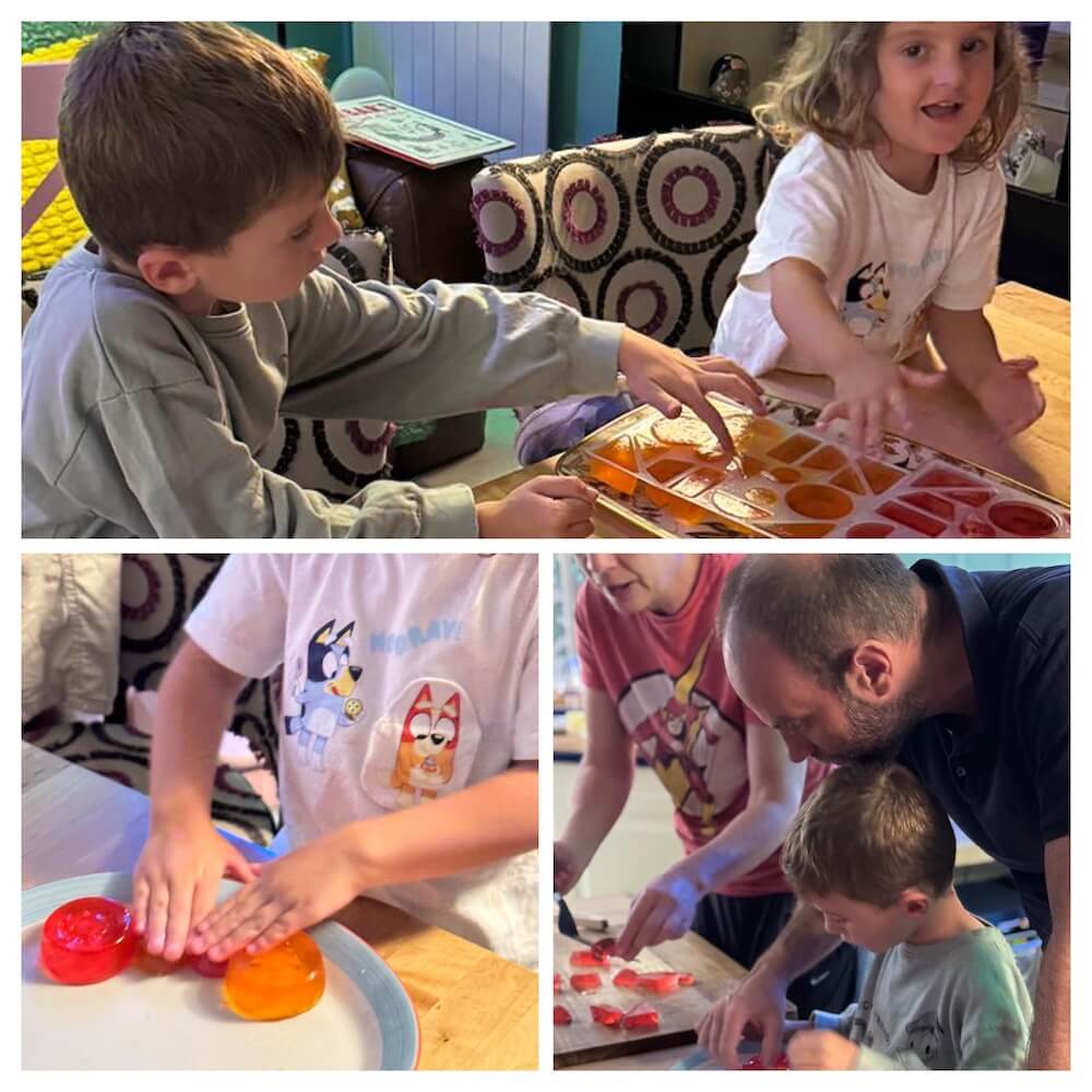 Family English Holiday jelly making activity