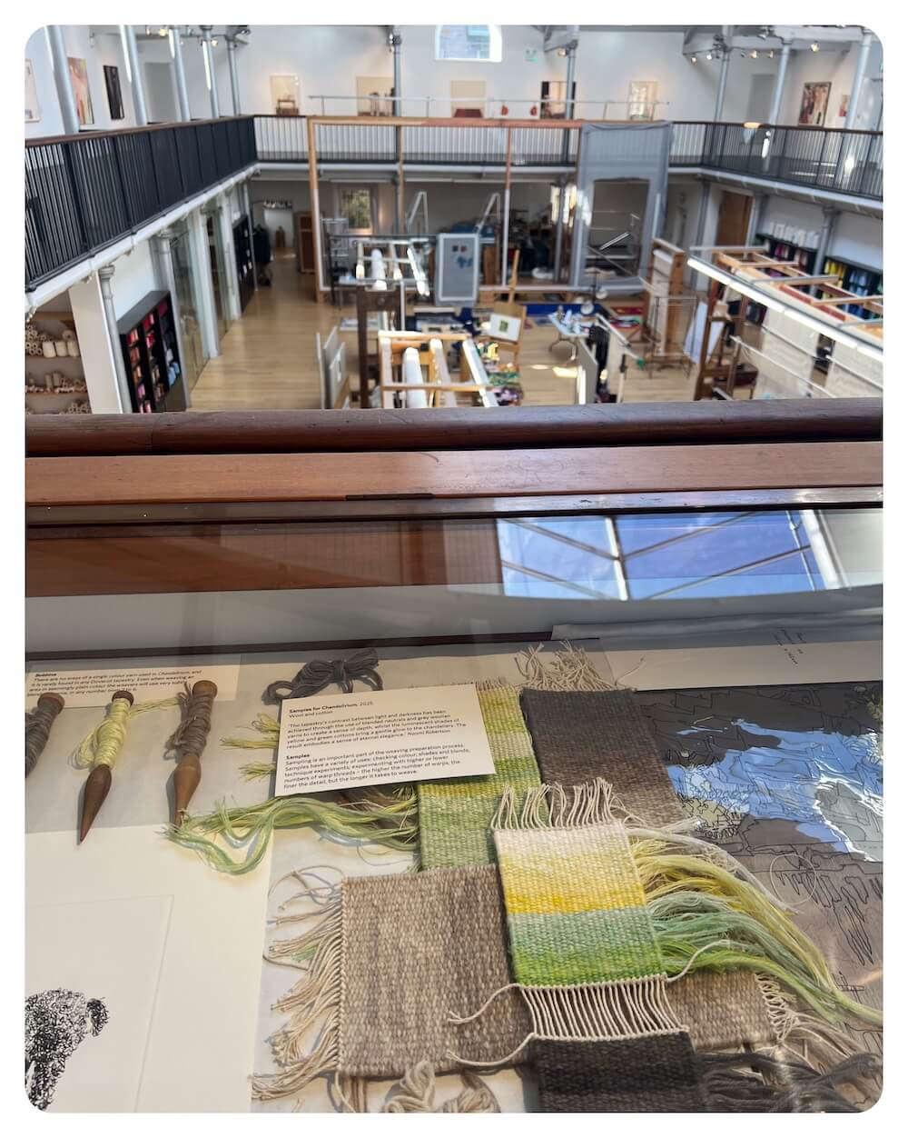 Weaving hall at Dovecot Studios in Edinburgh