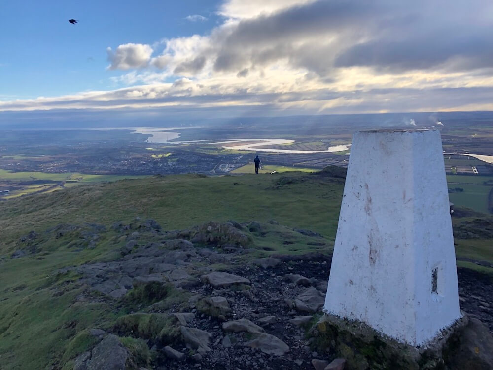 Trig point at the top of Dumyat