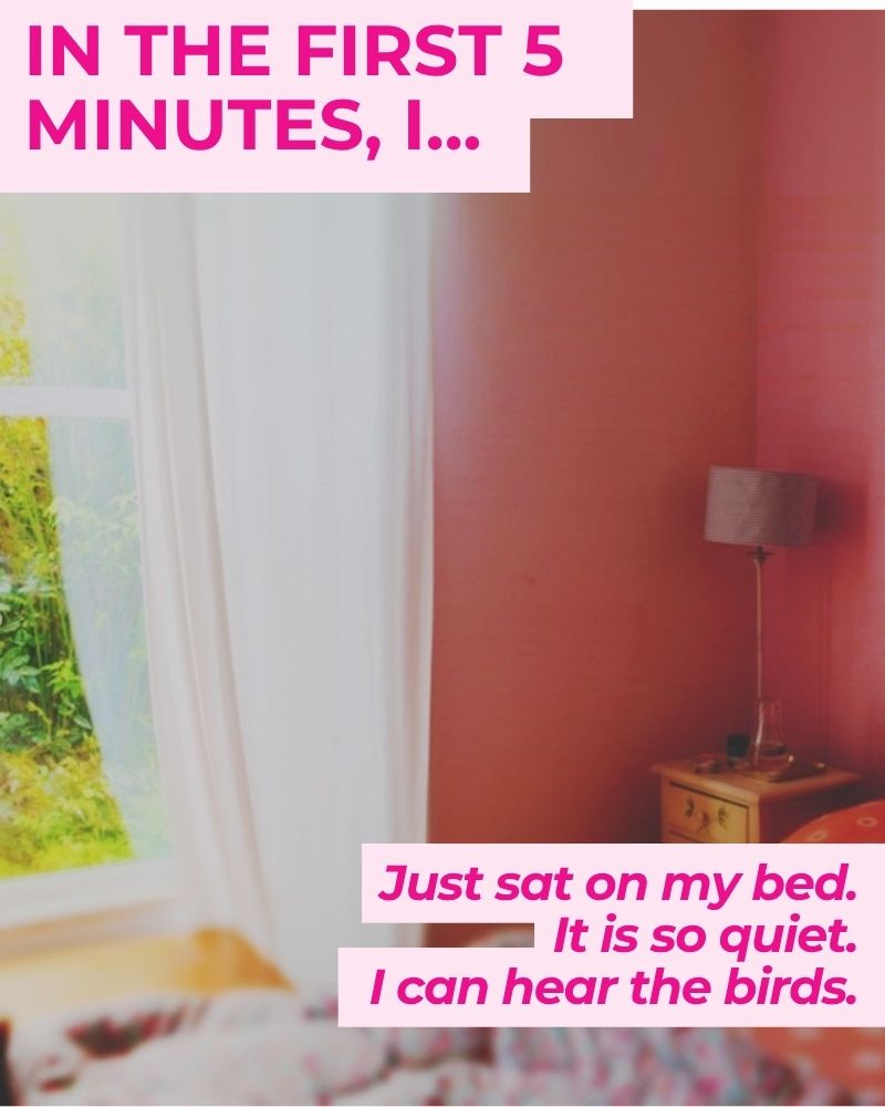 English homestay experience first 5 minutes quiet