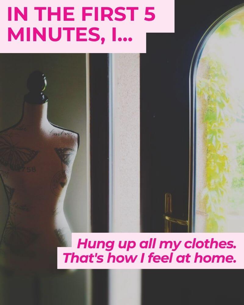 English homestay experience first 5 minutes unpacked