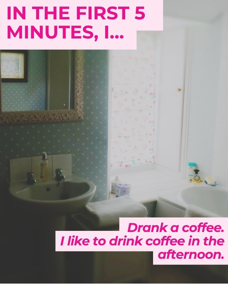 English homestay experience first 5 minutes coffee