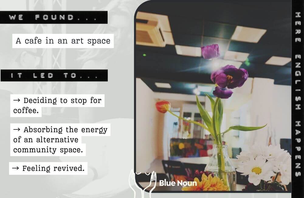 holistic language learning - finding a cafe and relaxing