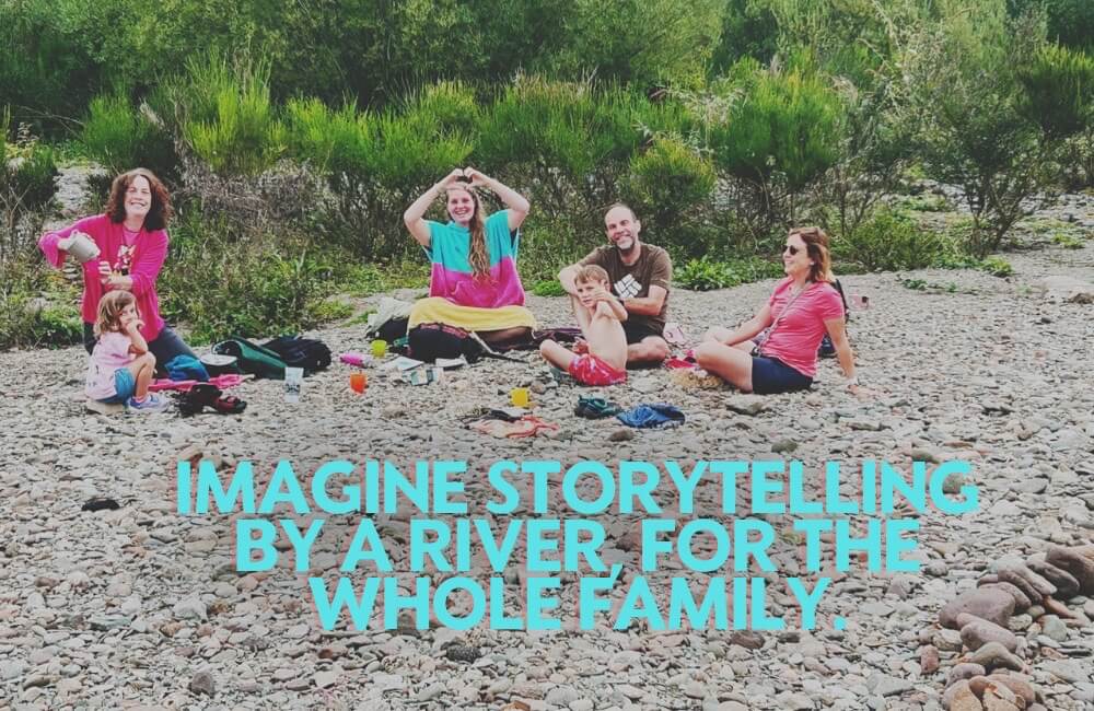 storytelling by a Perthshire river for English language family options 