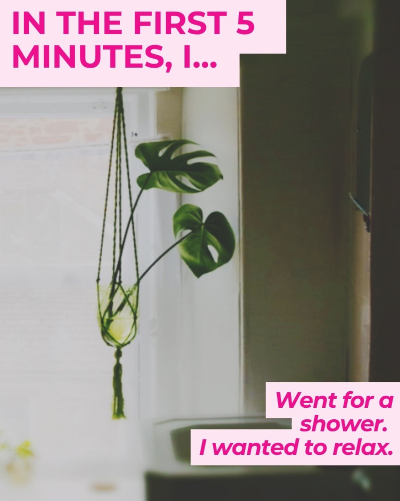 English language home stays UK, in the first 5 minutes I went for a shower