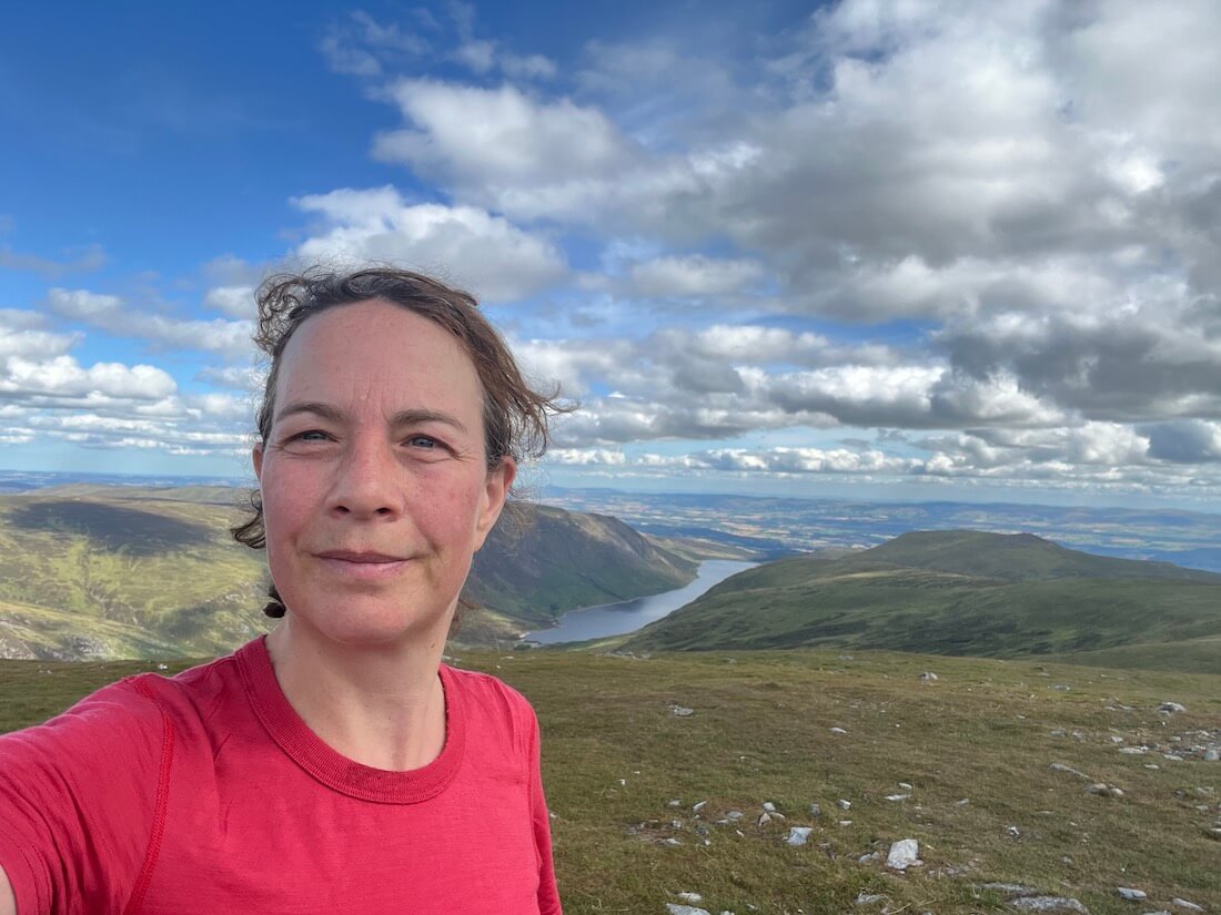 A different kind of language holiday - language coach Ruth Pringle Blue Noun - climbing Ben Chonzie