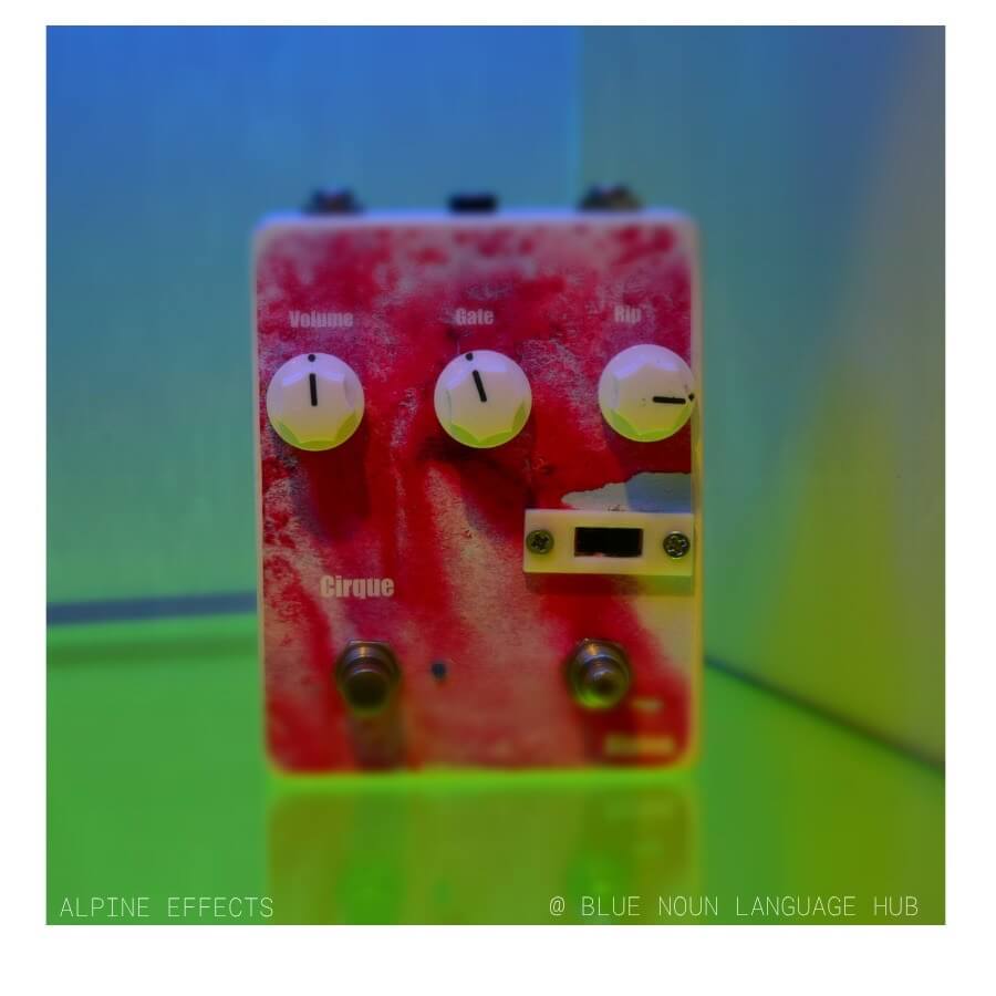 This is a fuzz pedal with a bias control which either starves or lets more voltage in to the signal, making it sound either really raucous or spluttery. It has a second foot switch which overloads the signal more and sounds like it's in 8 but.
