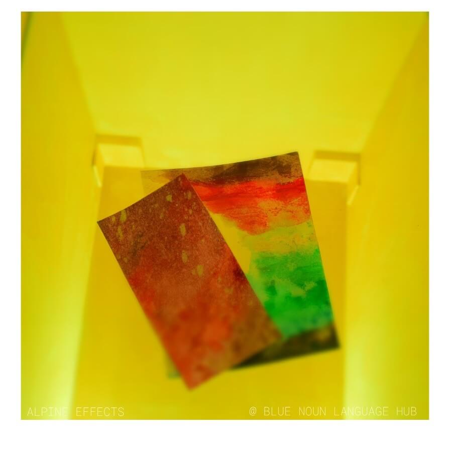 Samples of gouache artwork