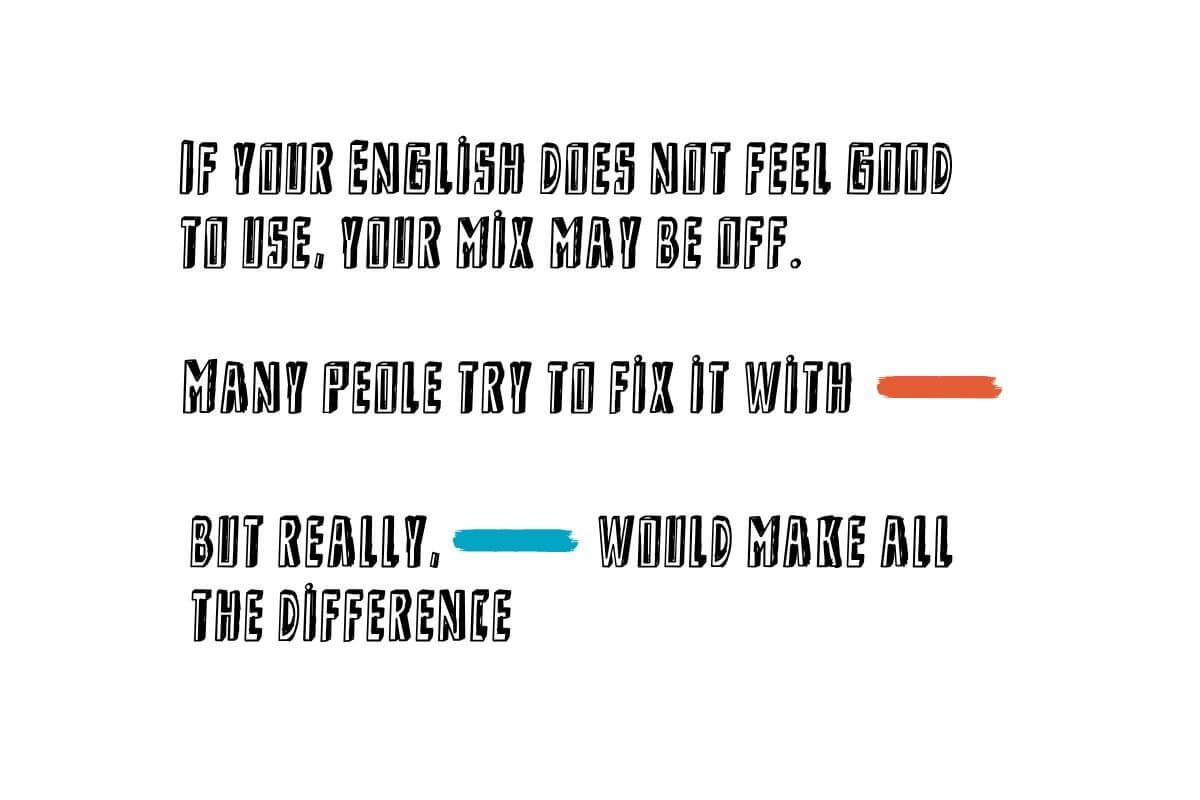 about-language-learing-mix graphic explaining language learning mix