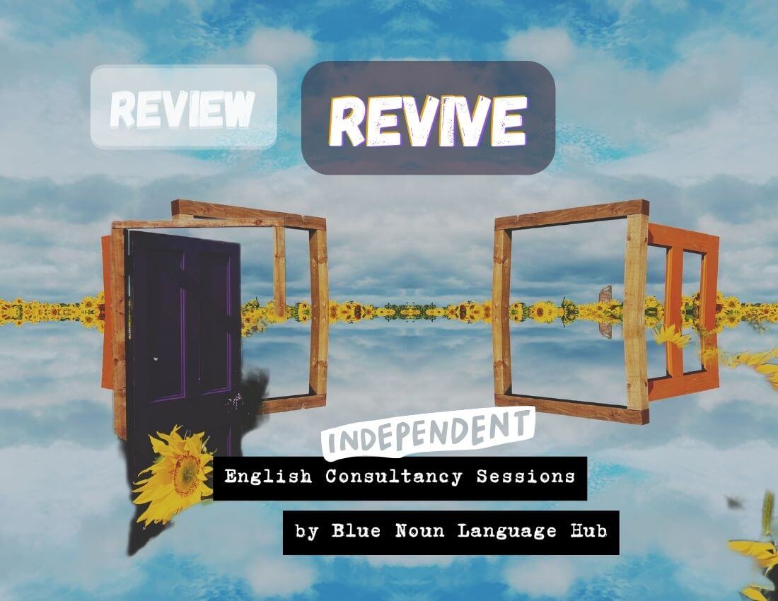 Open doors among sunflowers, representing finding your own way forward with English.