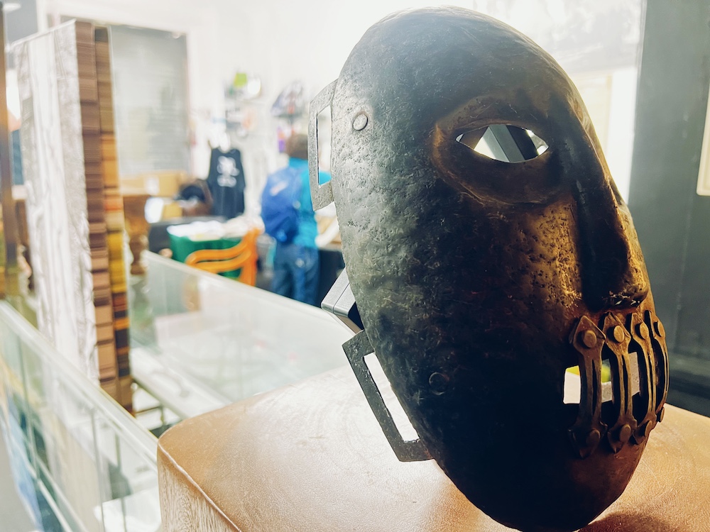 medieval mask from witchcraft museum Leven
