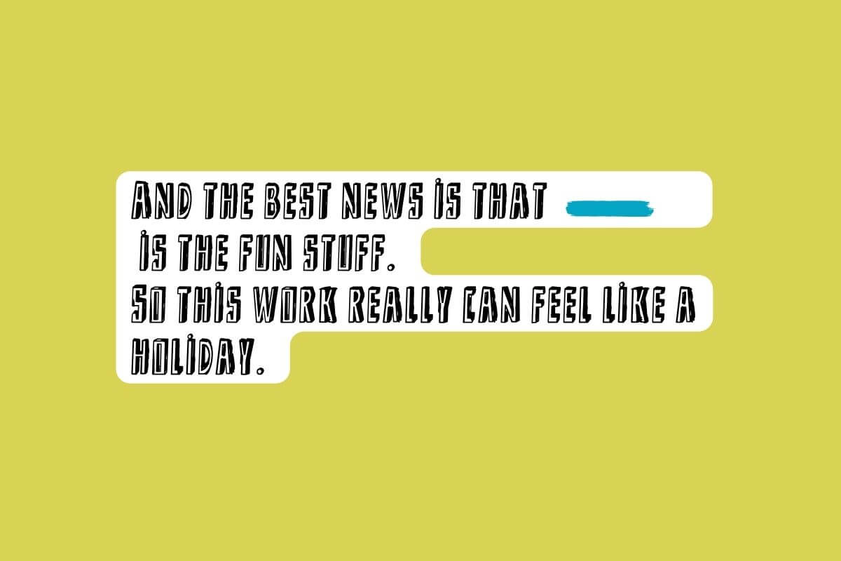 learning English can feel good. Blue noun, for a different kind of English language holiday