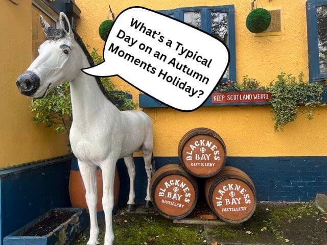 The lobster pot inn at blackness Caslte for Autumn Experience holiday hosre asking what is a typical day on an Autumn language holiday