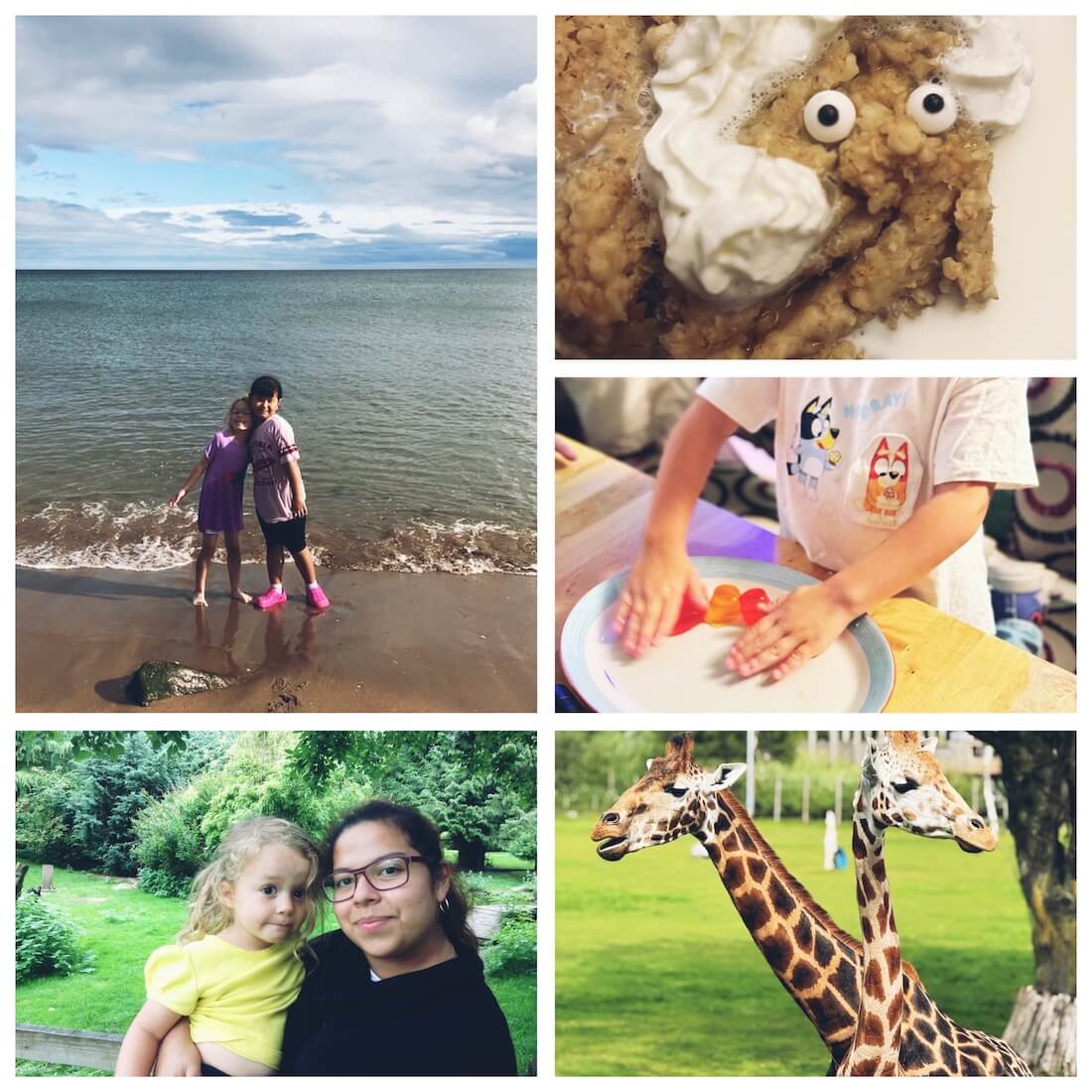 Family English language holiday in Scotland with children enjoying the beach, cooking together, spending time with a host family and visiting Scottish attractions.